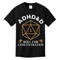 Vintage Adhd&D Roll For Concentration Dnd Kids T-Shirt