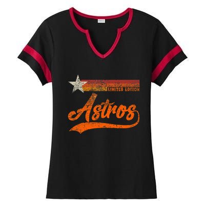 Vintage Astros Retro Style 70s 80s First Name Ladies Halftime Notch Neck Tee