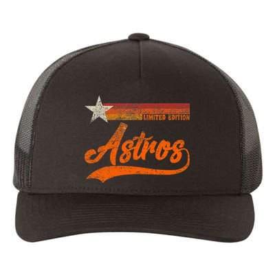 Vintage Astros Retro Style 70s 80s First Name Yupoong Adult 5-Panel Trucker Hat