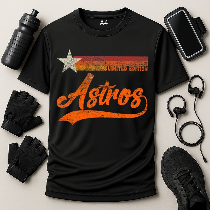 Vintage Astros Retro Style 70s 80s First Name Performance Shirt
