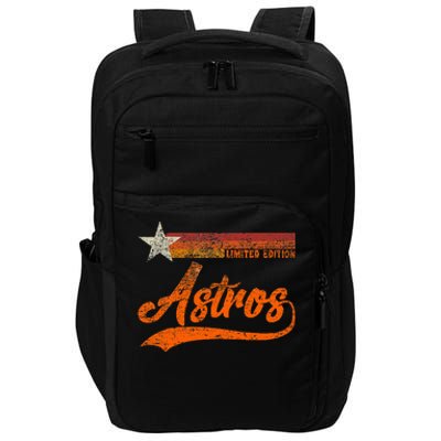 Vintage Astros Retro Style 70s 80s First Name Impact Tech Backpack