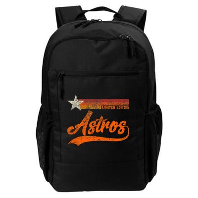 Vintage Astros Retro Style 70s 80s First Name Backpack