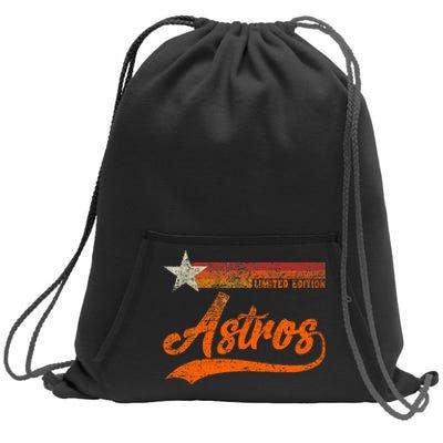 Vintage Astros Retro Style 70s 80s First Name Sweatshirt Cinch Pack Bag