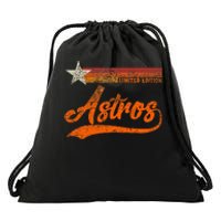 Vintage Astros Retro Style 70s 80s First Name Drawstring Bag