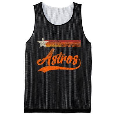 Vintage Astros Retro Style 70s 80s First Name Mesh Reversible Basketball Jersey Tank