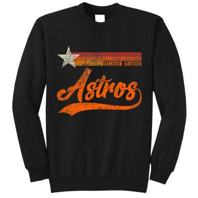 Vintage Astros Retro Style 70s 80s First Name Tall Sweatshirt