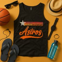 Vintage Astros Retro Style 70s 80s First Name Tank Top