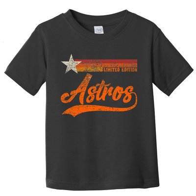 Vintage Astros Retro Style 70s 80s First Name Toddler T-Shirt