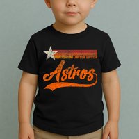 Vintage Astros Retro Style 70s 80s First Name Toddler T-Shirt