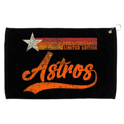 Vintage Astros Retro Style 70s 80s First Name Grommeted Golf Towel