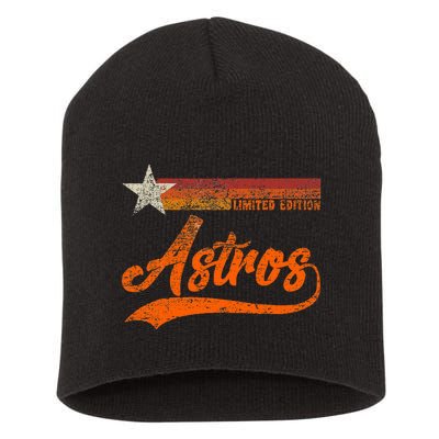 Vintage Astros Retro Style 70s 80s First Name Short Acrylic Beanie