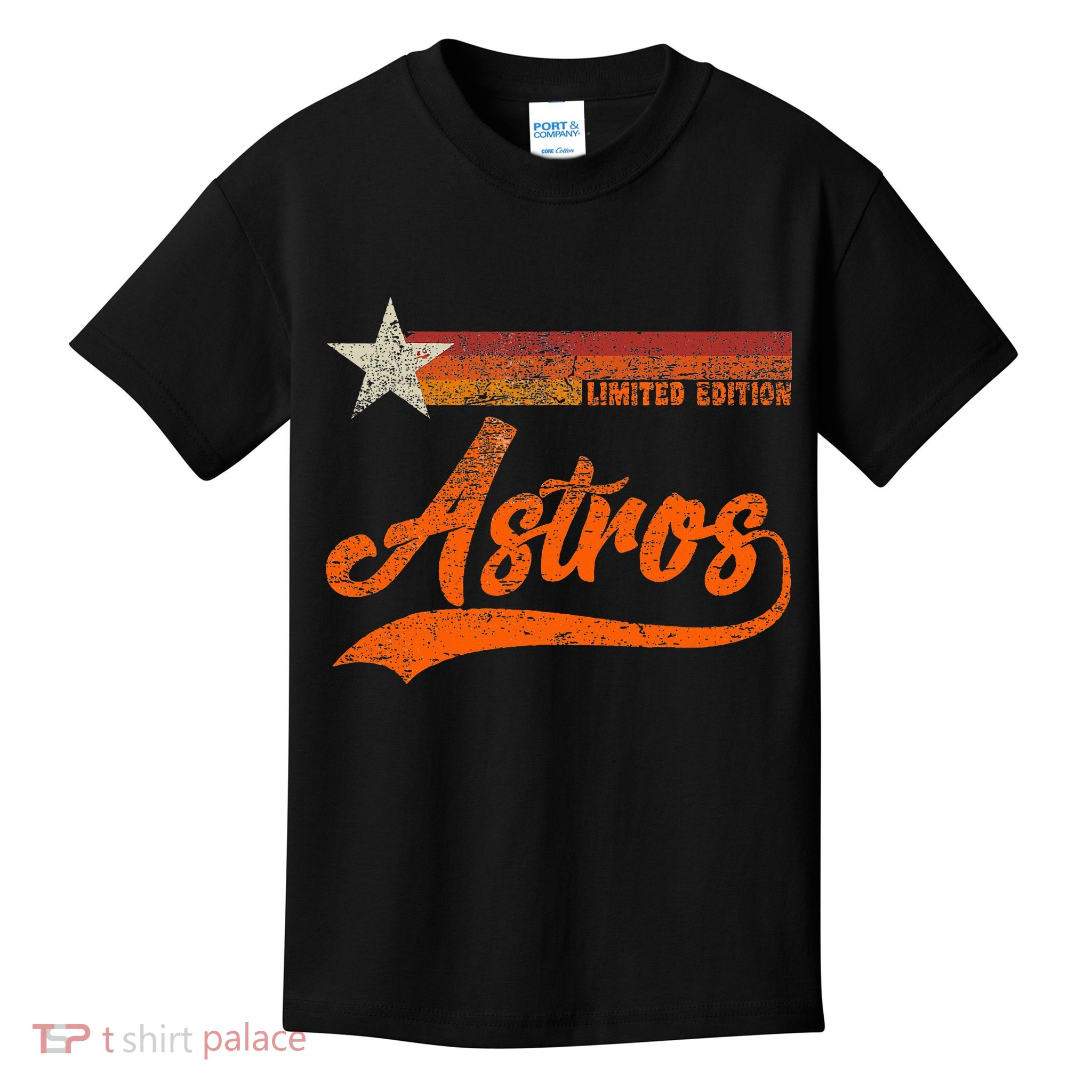 Vintage Astros Retro Style 70s 80s First Name Kids T-Shirt