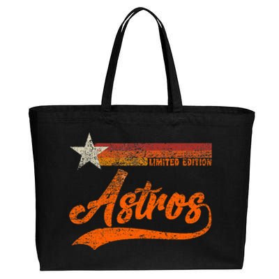 Vintage Astros Retro Style 70s 80s First Name Cotton Canvas Jumbo Tote