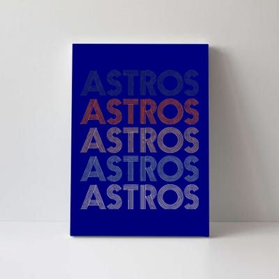 Vintage Astros Retro Style 70s 80s First Name Canvas