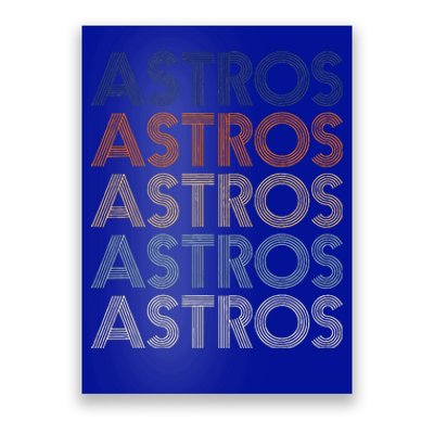 Vintage Astros Retro Style 70s 80s First Name Poster