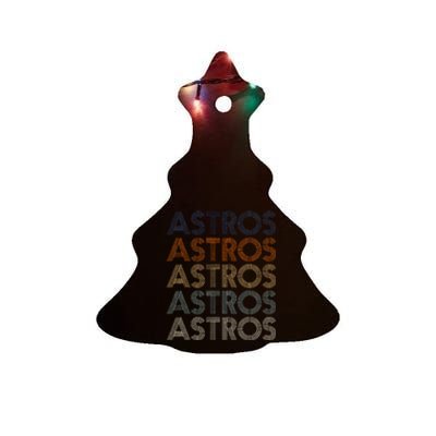 Vintage Astros Retro Style 70s 80s First Name Ceramic Tree Ornament