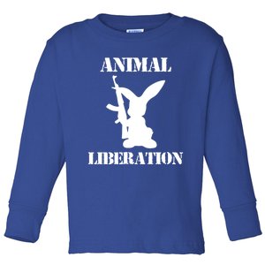 Vegan Animal Rights Liberation Animal Lover Activist Gift Toddler Long Sleeve Shirt