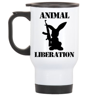 Vegan Animal Rights Liberation Animal Lover Activist Gift Stainless Steel Travel Mug