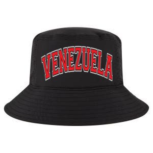 Venezuela Arched Red Text Gift Cool Comfort Performance Bucket Hat