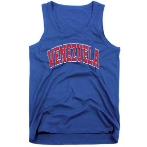 Venezuela Arched Red Text Gift Tank Top