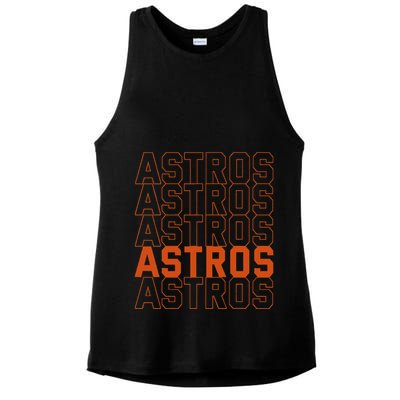 Vintage A.S.T.R.O..S. Retro Style 70s 80s First Name Ladies PosiCharge Tri-Blend Wicking Tank
