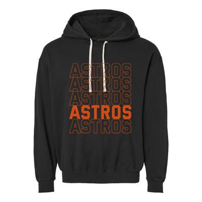 Vintage A.S.T.R.O..S. Retro Style 70s 80s First Name Garment-Dyed Fleece Hoodie