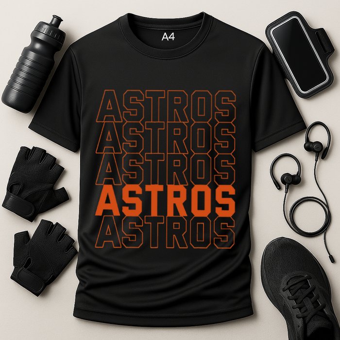 Vintage A.S.T.R.O..S. Retro Style 70s 80s First Name Performance Shirt