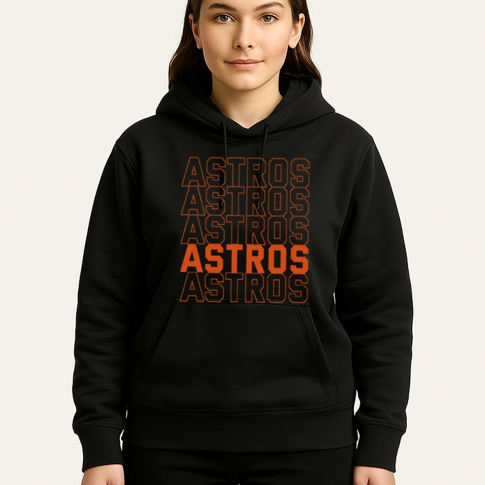 Vintage A.S.T.R.O..S. Retro Style 70s 80s First Name Hoodie