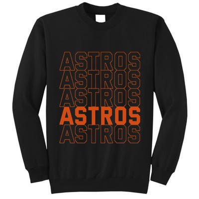 Vintage A.S.T.R.O..S. Retro Style 70s 80s First Name Tall Sweatshirt