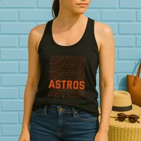 Vintage A.S.T.R.O..S. Retro Style 70s 80s First Name Womens Tank Top