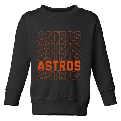 Vintage A.S.T.R.O..S. Retro Style 70s 80s First Name Toddler Sweatshirt