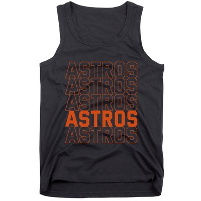 Vintage A.S.T.R.O..S. Retro Style 70s 80s First Name Tank Top