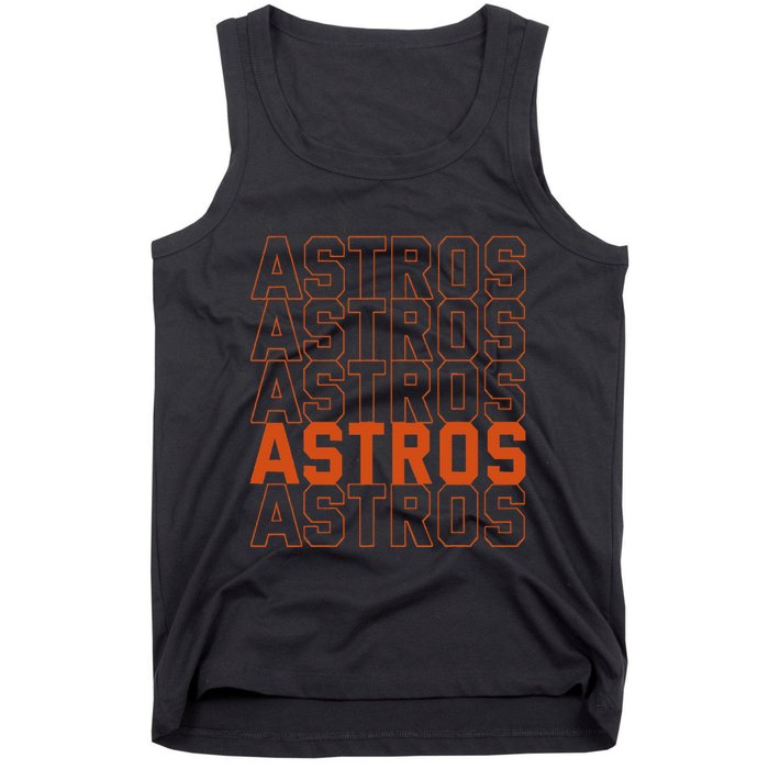 Vintage A.S.T.R.O..S. Retro Style 70s 80s First Name Tank Top