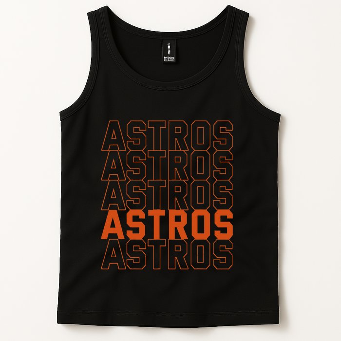 Vintage A.S.T.R.O..S. Retro Style 70s 80s First Name Tank Top