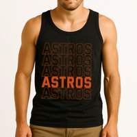 Vintage A.S.T.R.O..S. Retro Style 70s 80s First Name Tank Top