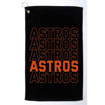 Vintage A.S.T.R.O..S. Retro Style 70s 80s First Name Golf Towel