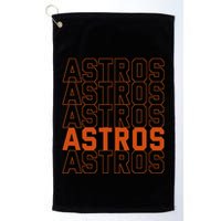 Vintage A.S.T.R.O..S. Retro Style 70s 80s First Name Golf Towel