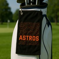 Vintage A.S.T.R.O..S. Retro Style 70s 80s First Name Golf Towel
