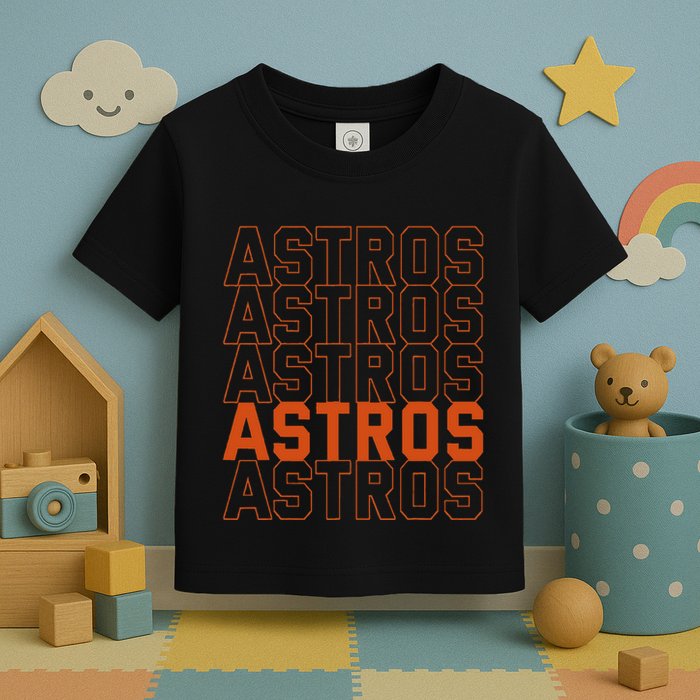 Vintage A.S.T.R.O..S. Retro Style 70s 80s First Name Toddler T-Shirt