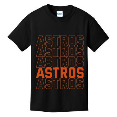 Vintage A.S.T.R.O..S. Retro Style 70s 80s First Name Kids T-Shirt