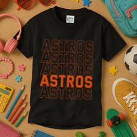 Vintage A.S.T.R.O..S. Retro Style 70s 80s First Name Kids T-Shirt