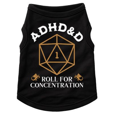 Vintage Adhd&D Roll For Concentration Dnd Doggie Tank