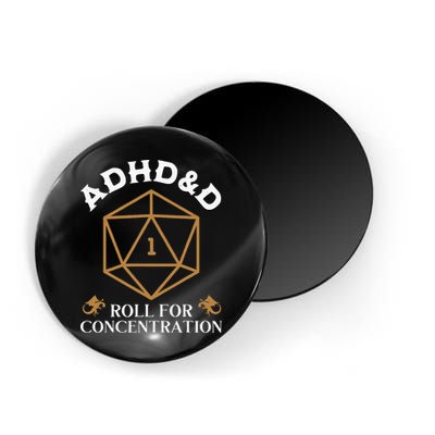 Vintage Adhd&D Roll For Concentration Dnd Magnet