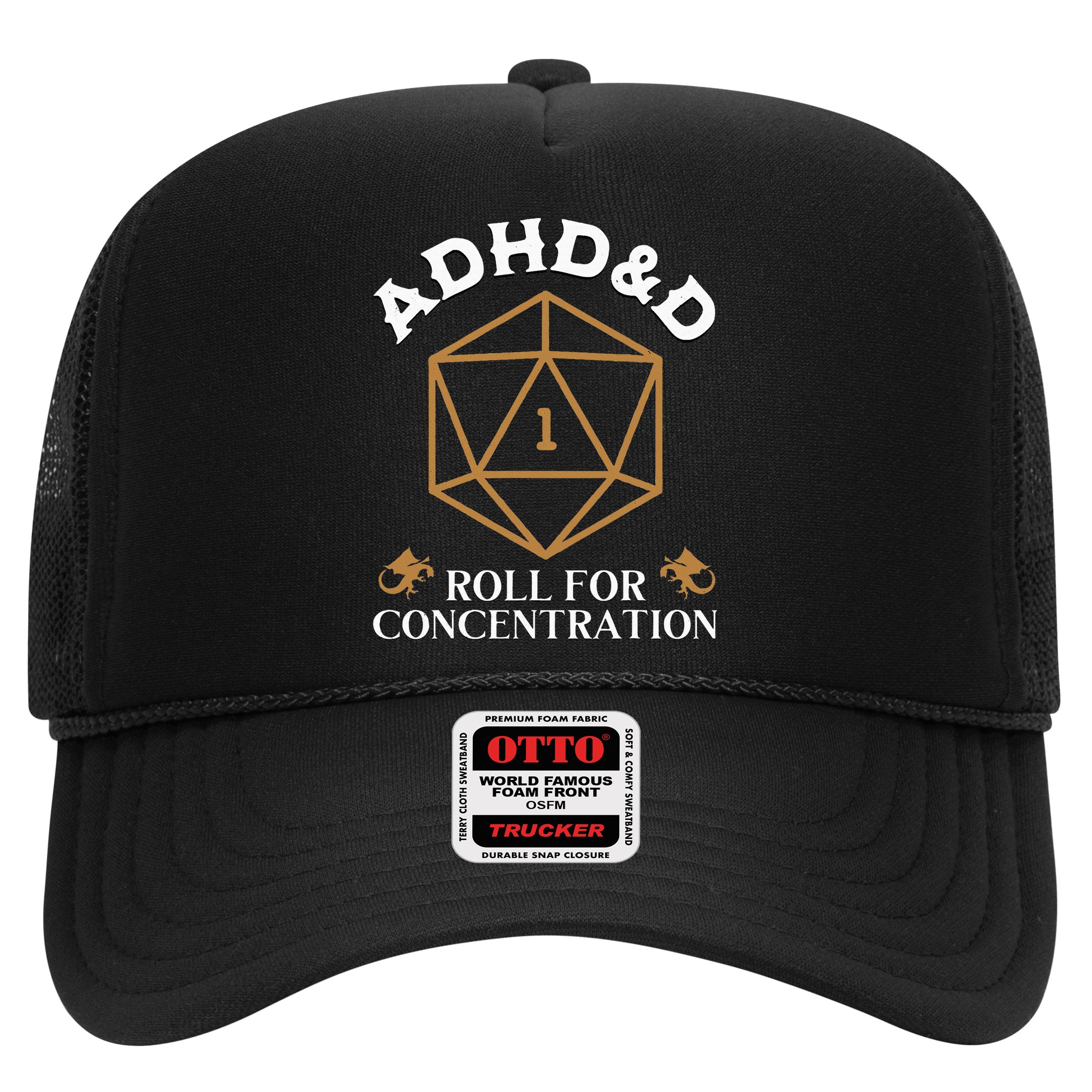Vintage Adhd&D Roll For Concentration Dnd Hat