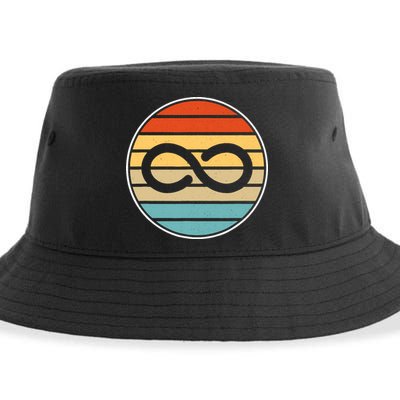 Vintage Autism Rights Retro Vintage Infinity – Autism Awareness Gift Sustainable Bucket Hat