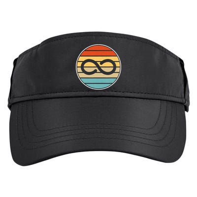 Vintage Autism Rights Retro Vintage Infinity – Autism Awareness Gift Adult Drive Performance Visor