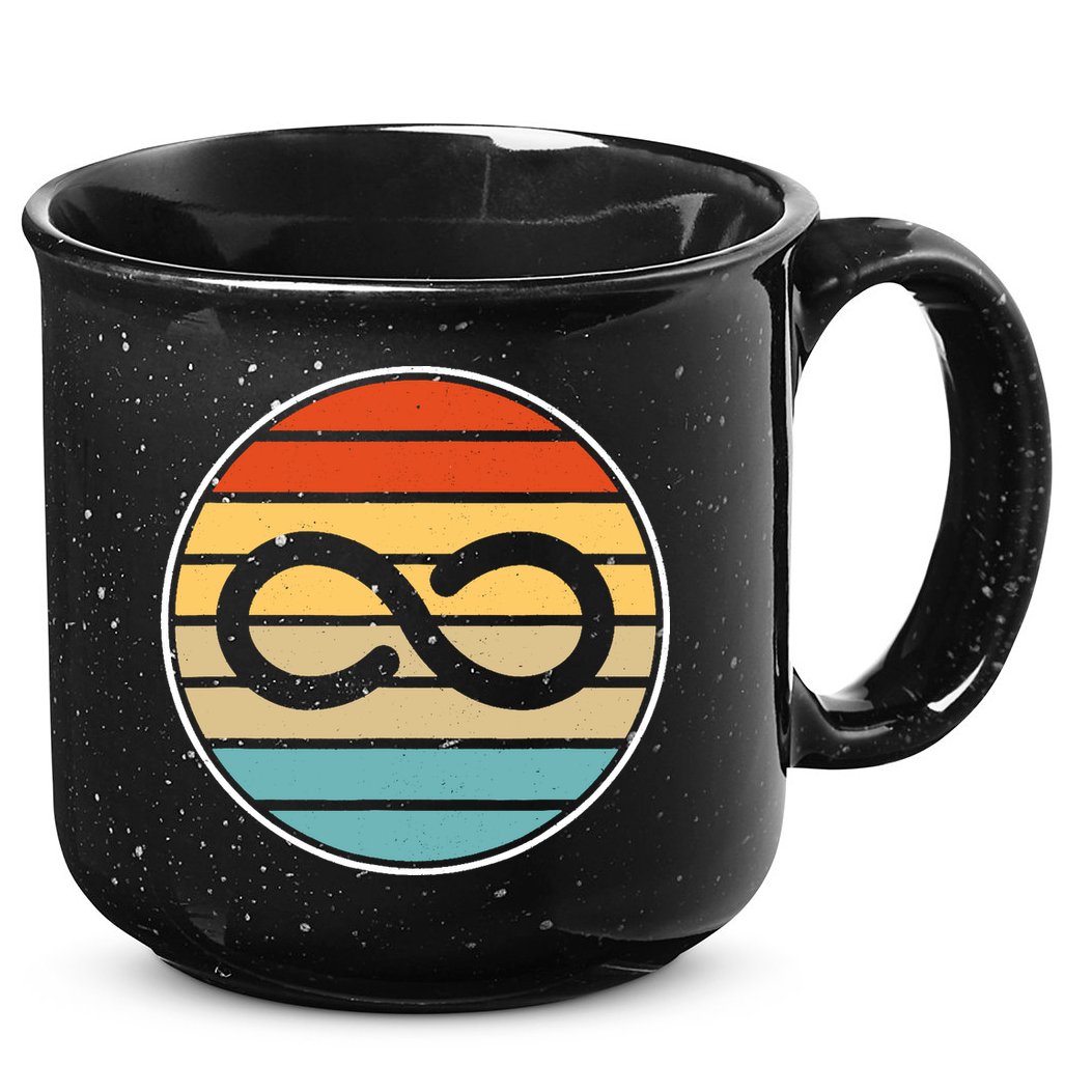 Vintage Autism Rights Retro Vintage Infinity – Autism Awareness Gift 15oz Campfire Ceramic Mug