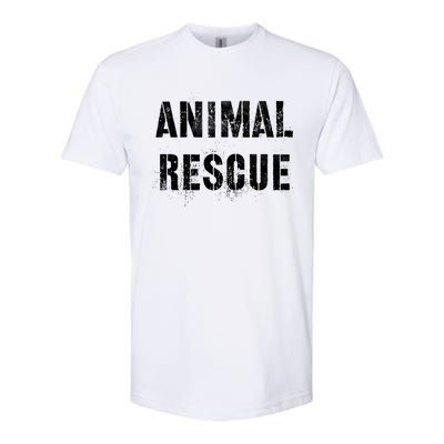 Vintage Animal Rescue Wild Cats Dogs Adoption Dept Earth Day Gift Softstyle CVC T-Shirt