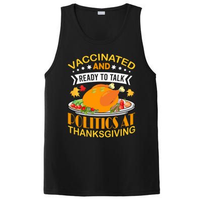 Vaccinated And Ready To Talk Politics At Thanksgiving PosiCharge Competitor Tank