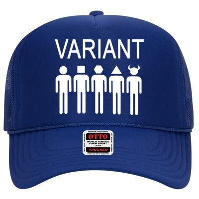 Variant Funny High Crown Mesh Back Trucker Hat